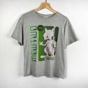 Rare Vintage 1999 Mewtwo Pokemon Graphic T Shirt Youth Large 90s Ninetendo Tee